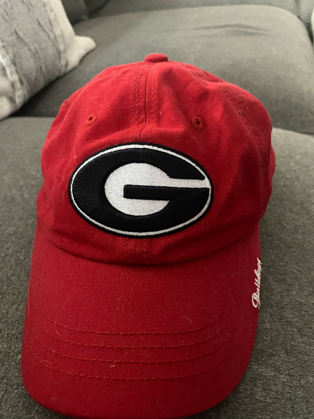 Barely worn like new Red Georgia 'G' Logo Baseball Cap